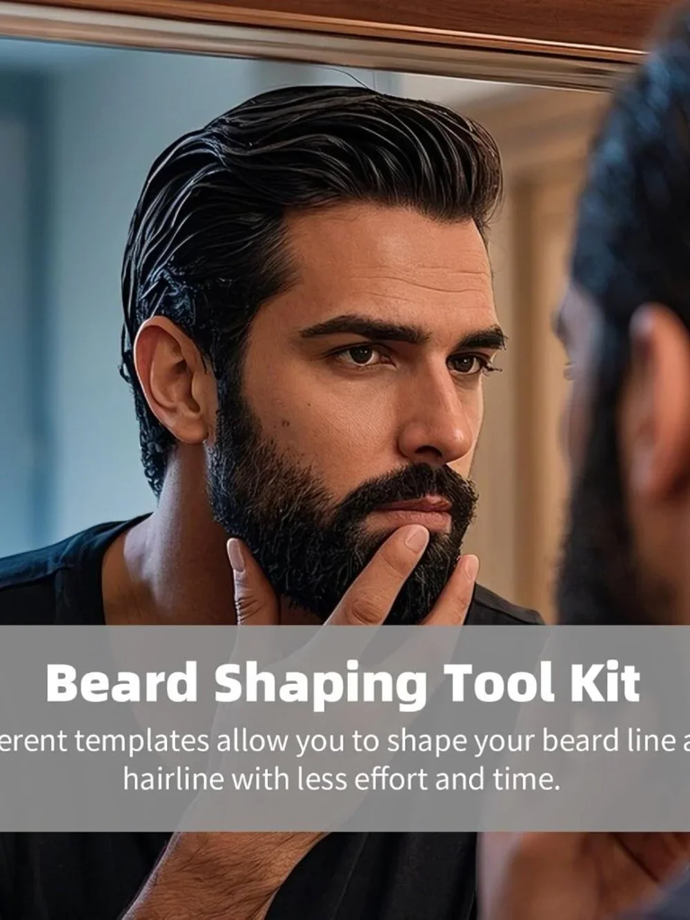 Beard Styling Template Set for Men, Multi-Angle Grooming